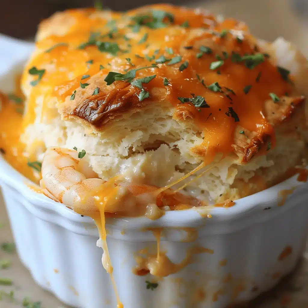 cheddar bay biscuit seafood pot pie - featured image