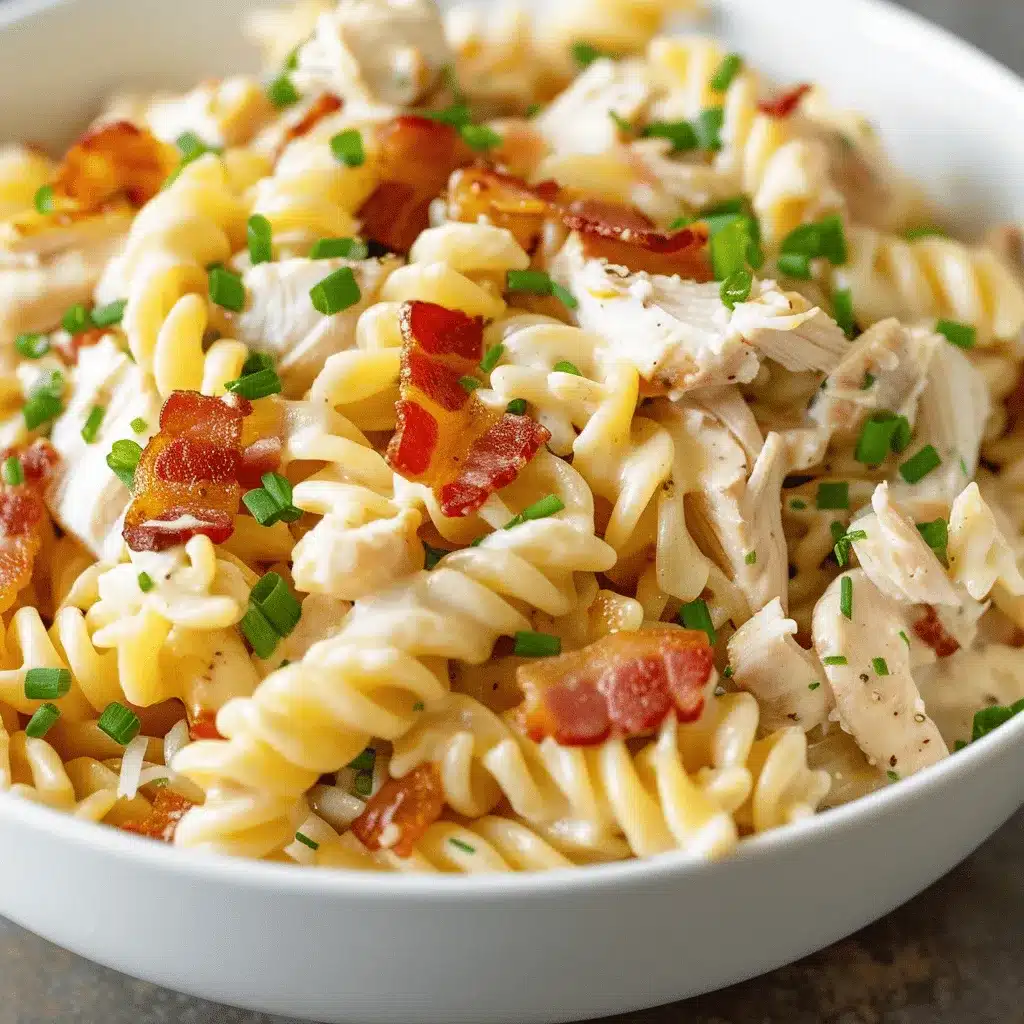 chicken bacon ranch pasta preparation steps