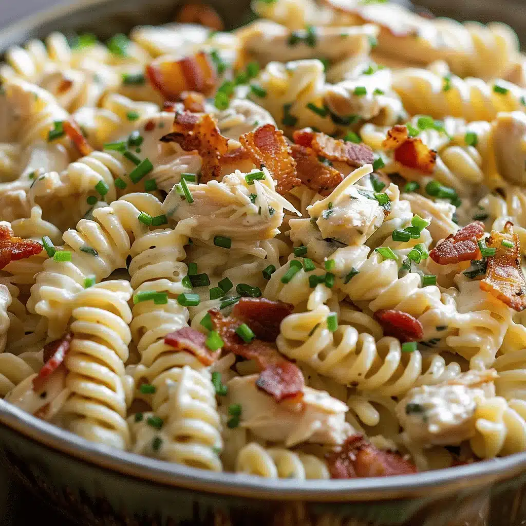 chicken bacon ranch pasta - featured image