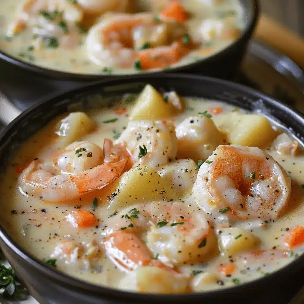 creamy seafood chowder preparation steps