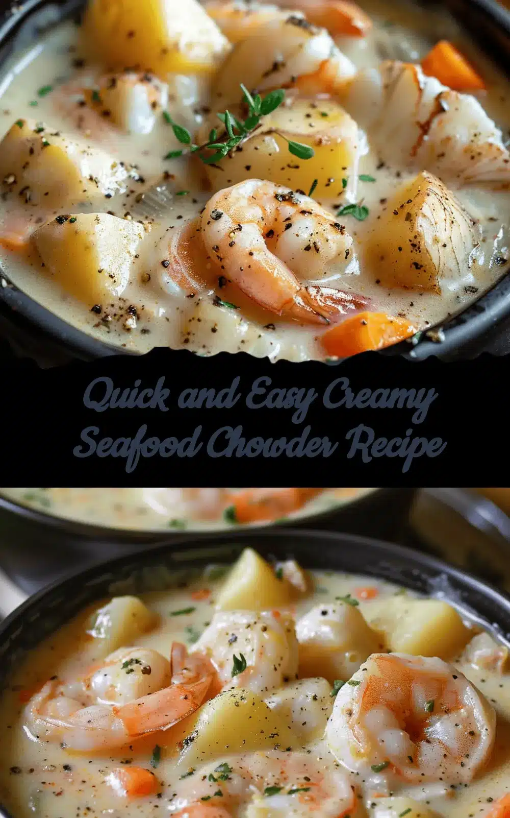 creamy seafood chowder recipe