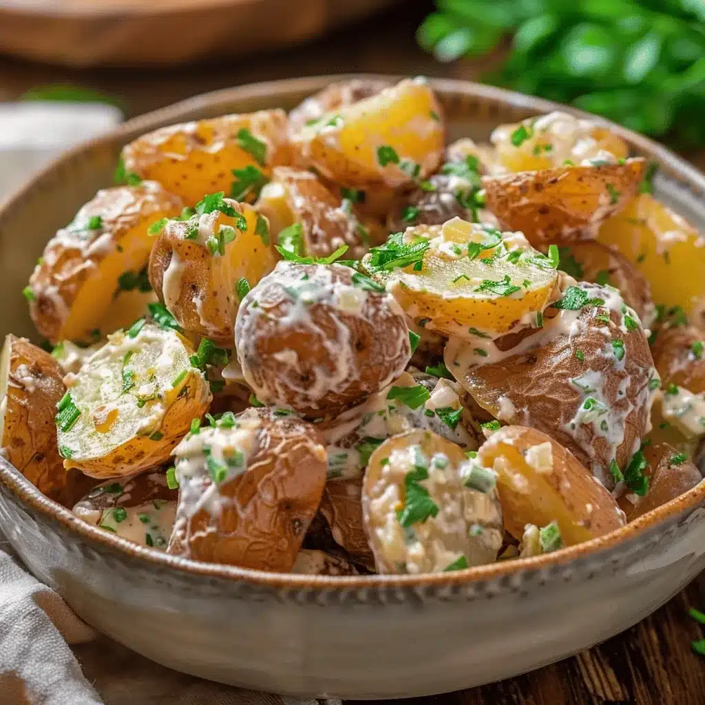crispy smashed potato salad preparation steps