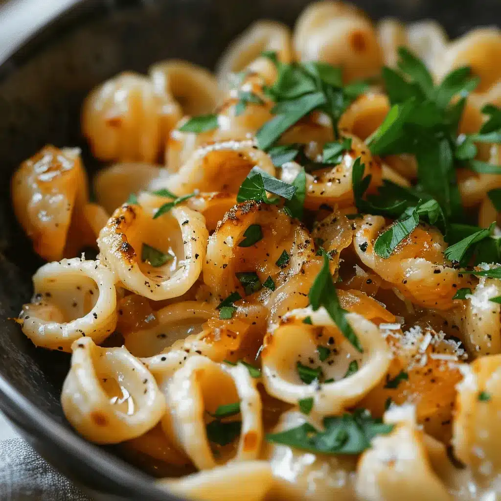 French Onion Pasta preparation steps