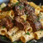 garlic butter steak tips - featured image