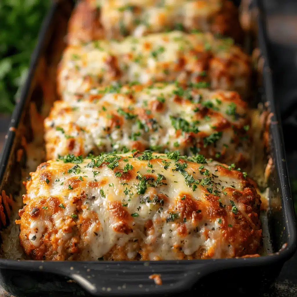 garlic parmesan chicken meatloaf - featured image