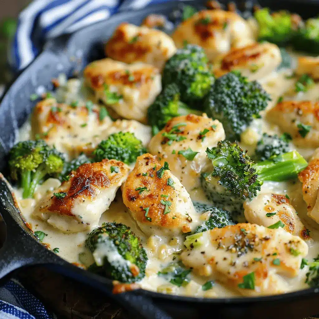 keto chicken alfredo broccoli bake preparation steps