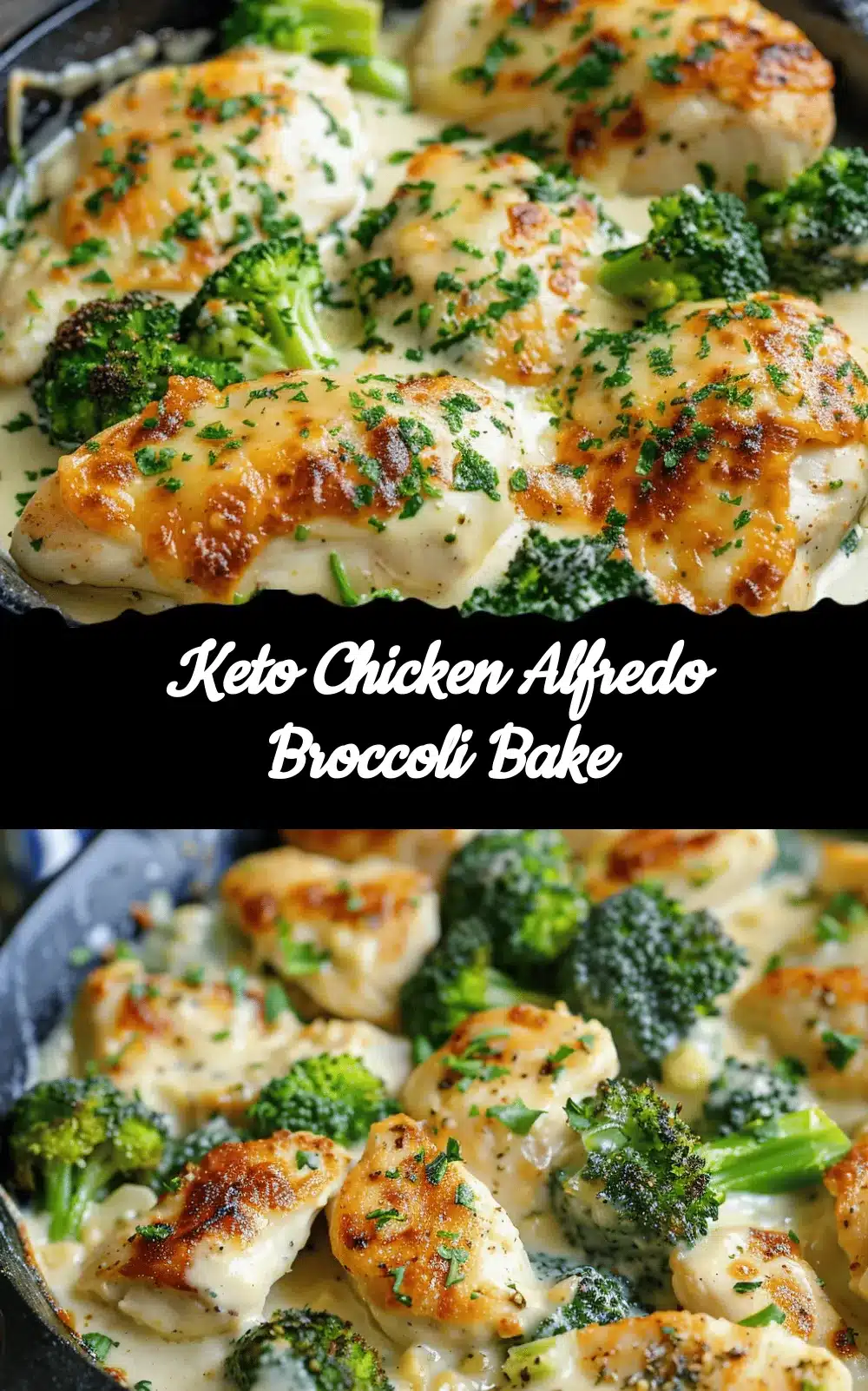 keto chicken alfredo broccoli bake recipe