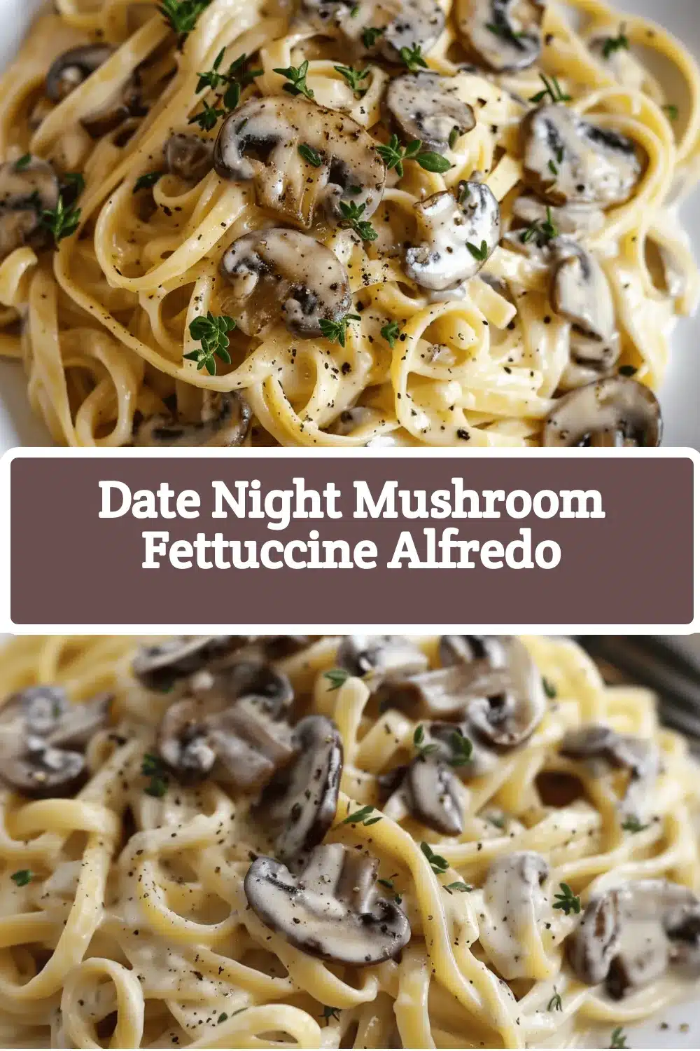 mushroom fettuccine Alfredo recipe