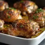 oven baked chicken thighs - featured image