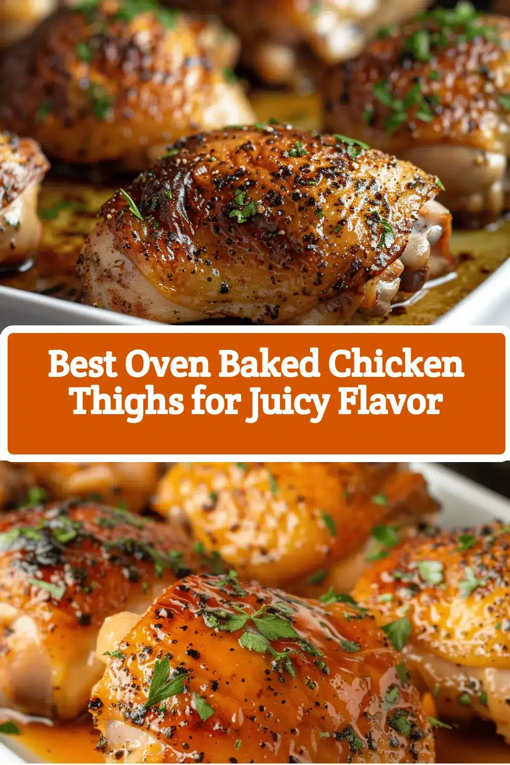 oven baked chicken thighs recipe