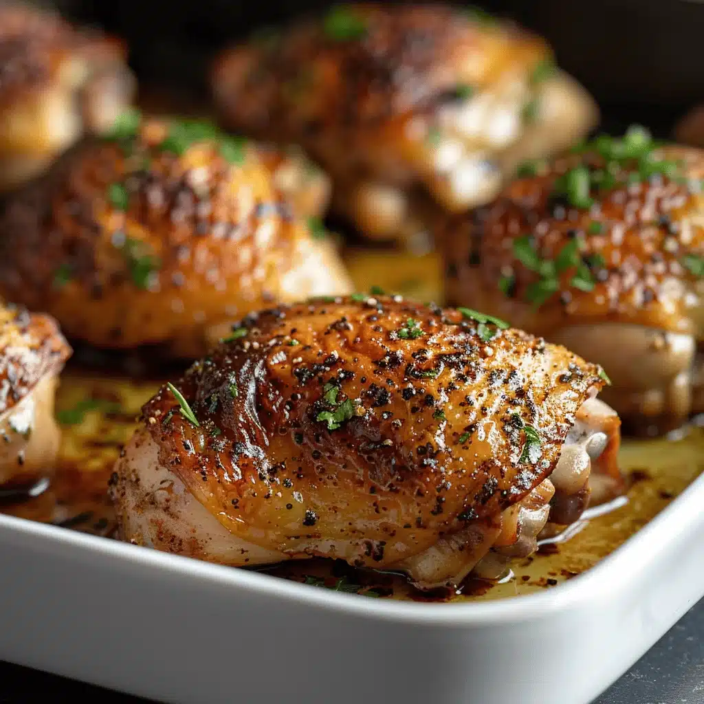 oven baked chicken thighs - featured image