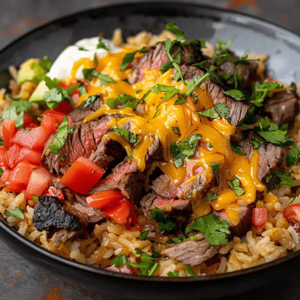 steak queso rice preparation steps
