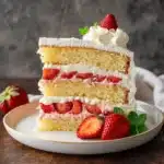 strawberry shortcake cake - featured image