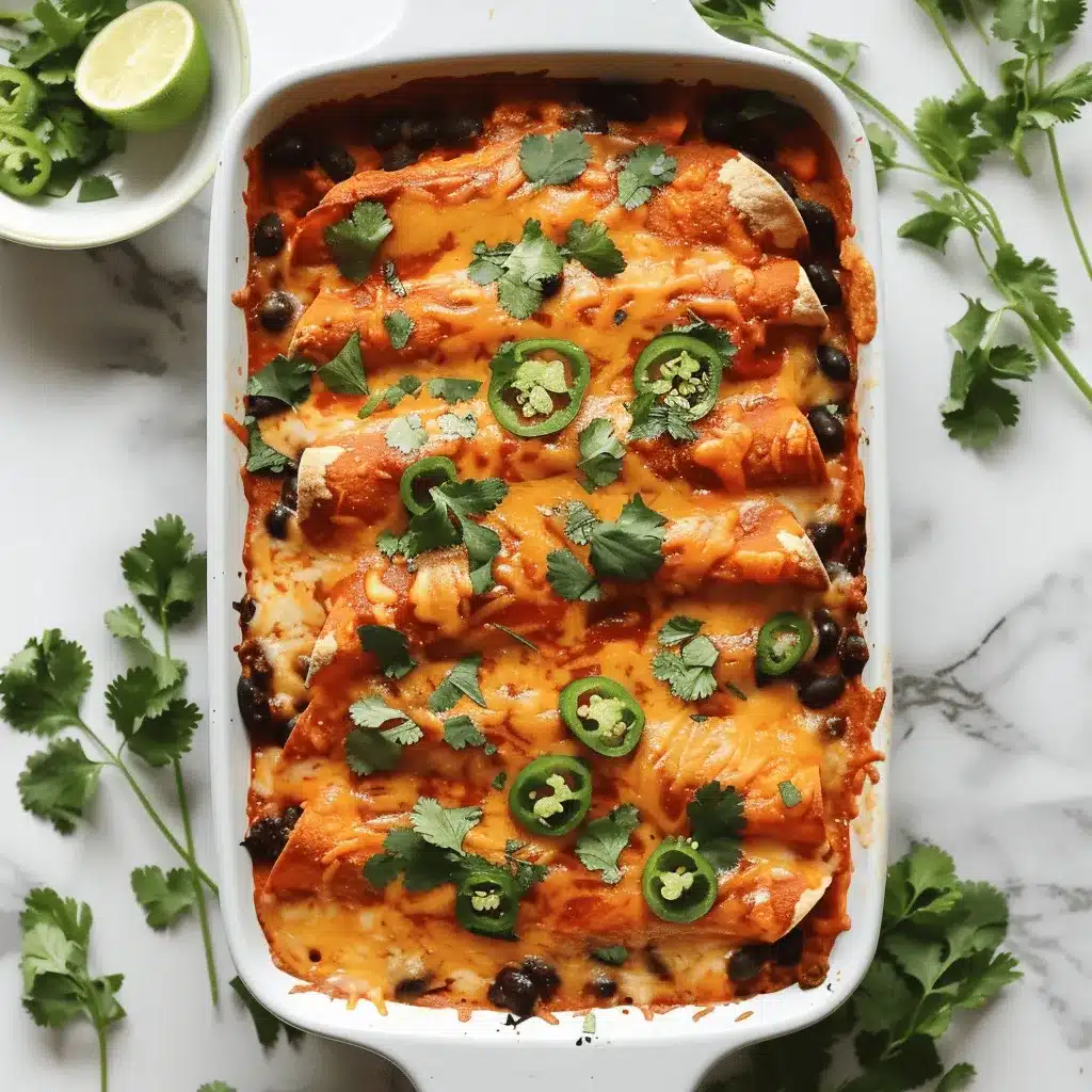 Sweet Potato and Black Bean Enchilada Casserole preparation steps
