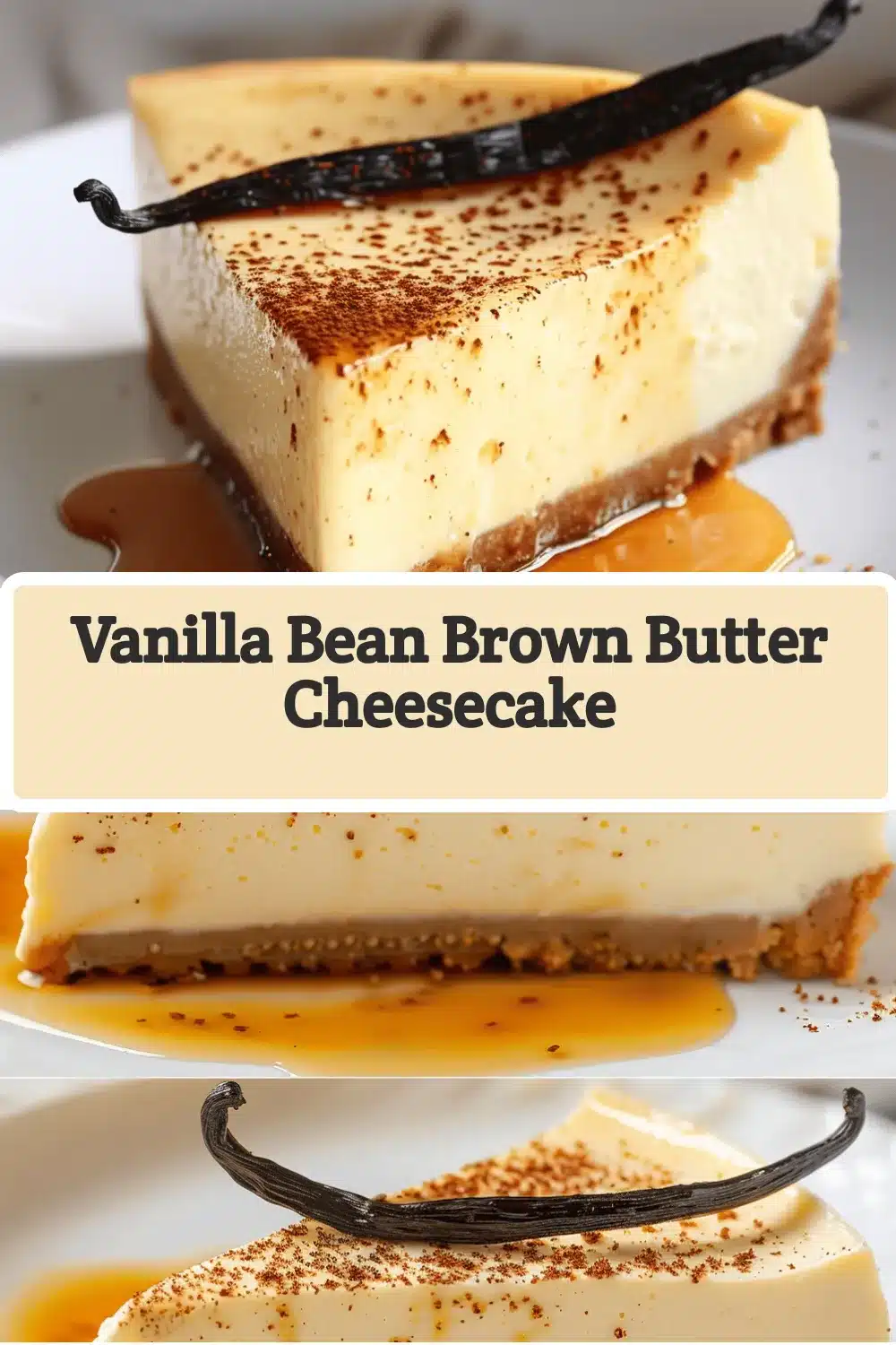 vanilla bean brown butter cheesecake recipe