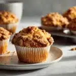 apple cinnamon crumb muffins - featured image