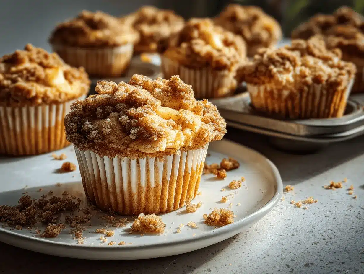 apple cinnamon crumb muffins preparation steps