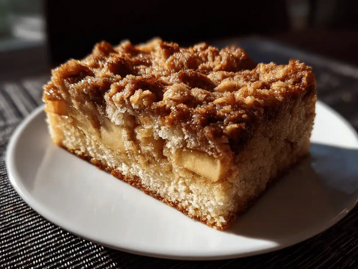 apple crumble coffee cake preparation steps