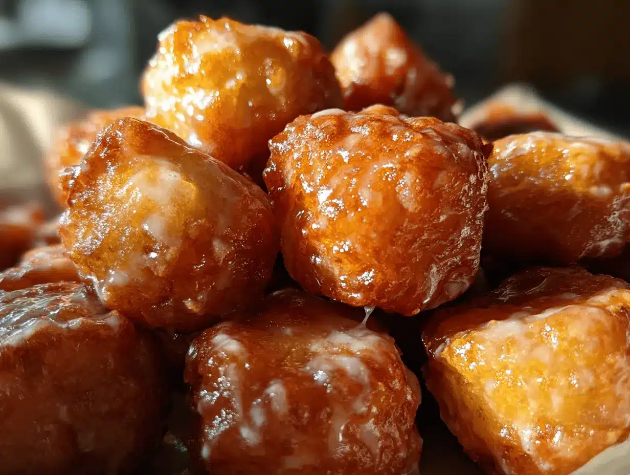 apple fritter bites preparation steps