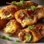 bacon jalapeño popper eggrolls - featured image