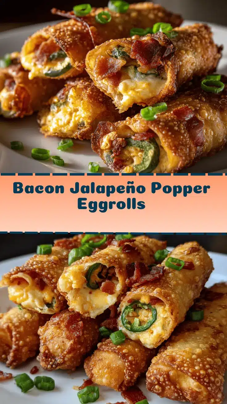 bacon jalapeño popper eggrolls recipe