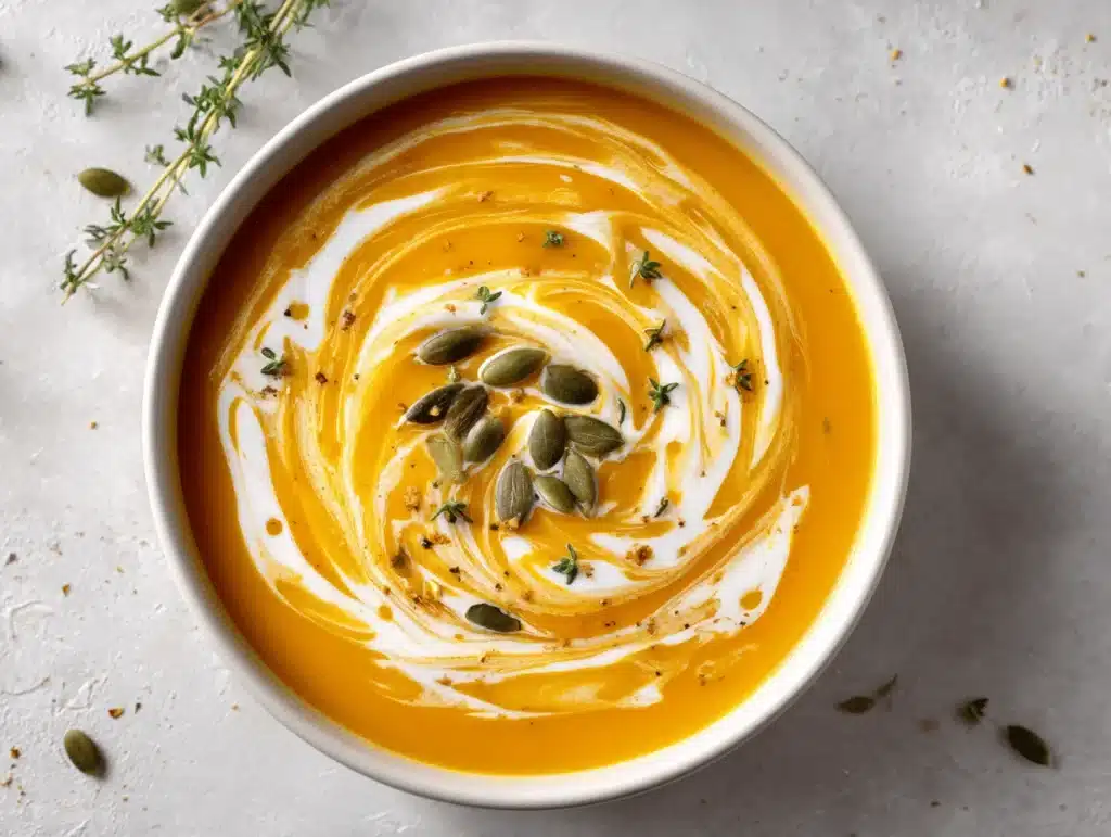 butternut squash and apple soup - featured image
