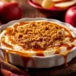 caramel apple cheesecake dip - featured image