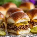 cheeseburger sliders - featured image