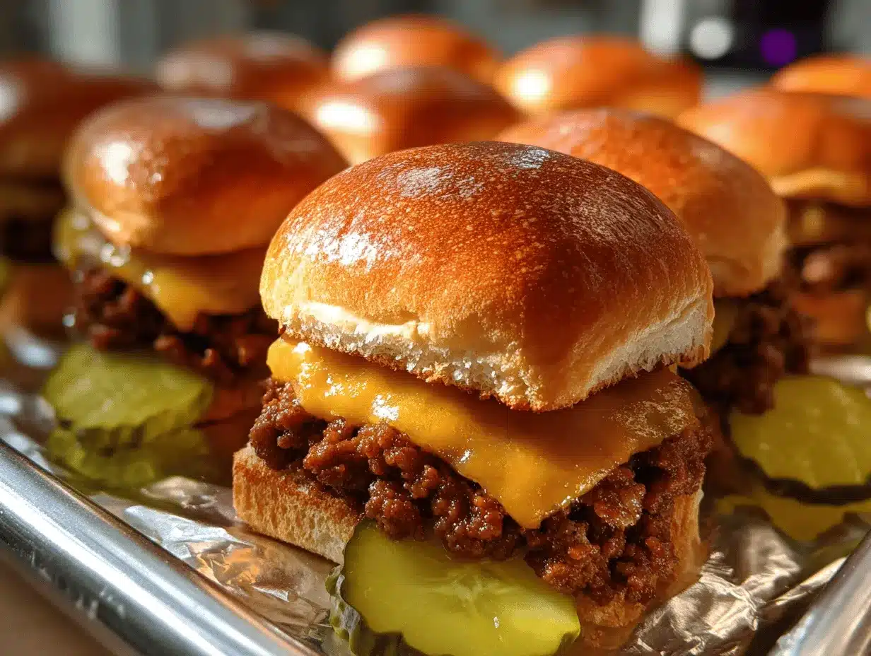 cheeseburger sliders preparation steps