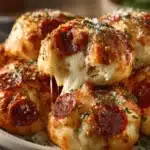 cheesy pepperoni pizza bombs - featured image