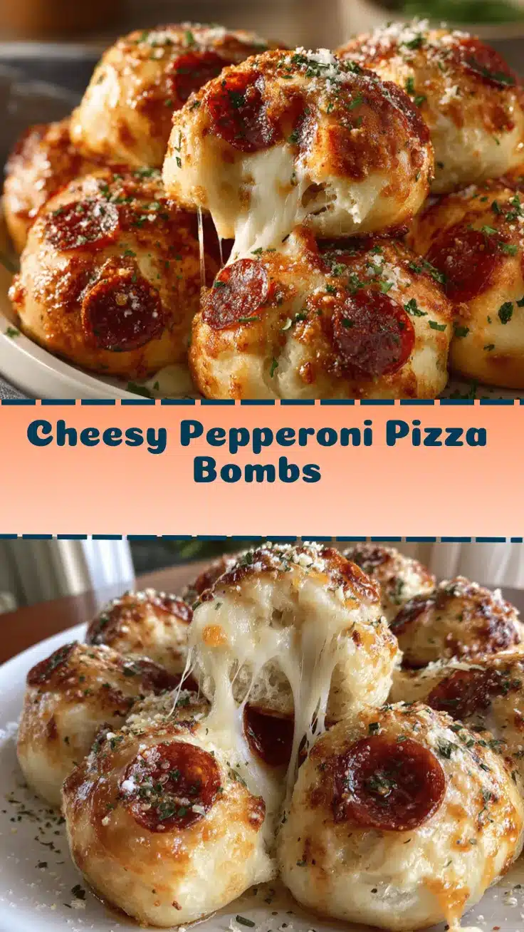 cheesy pepperoni pizza bombs recipe