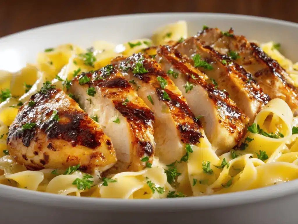 chicken with buttered noodles - featured image