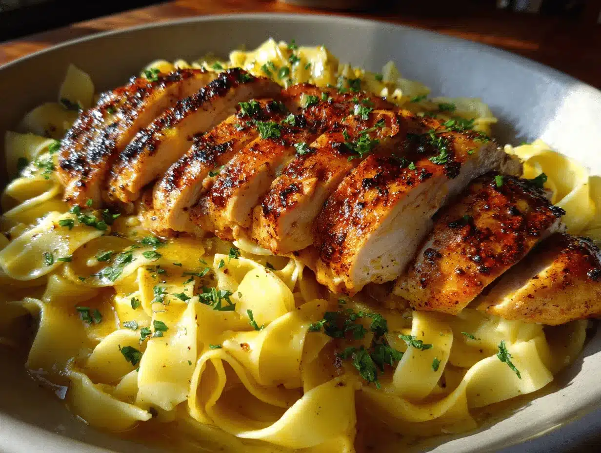 chicken with buttered noodles preparation steps