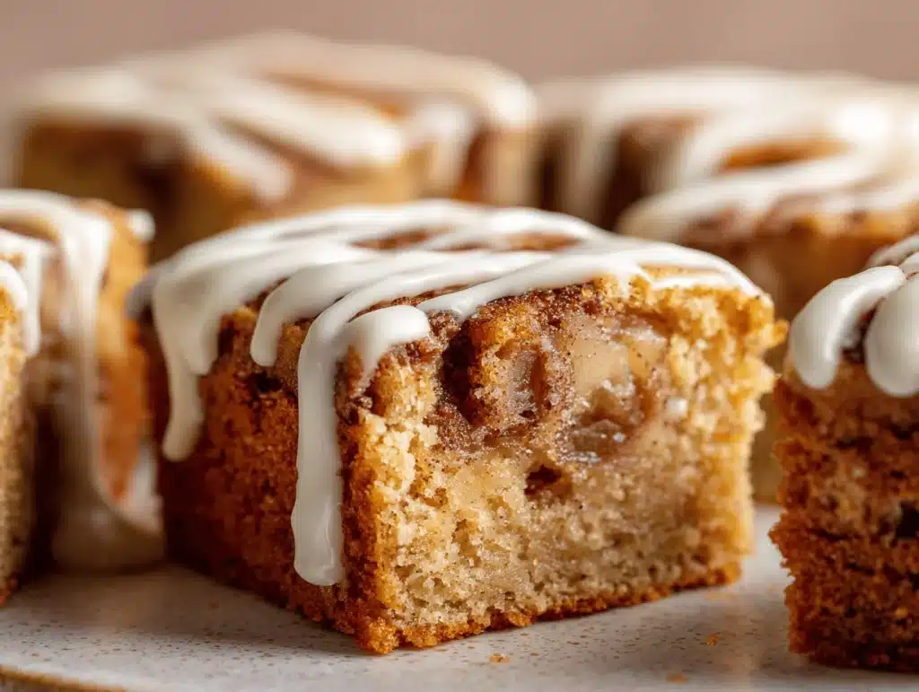 cinnamon apple cake squares - featured image