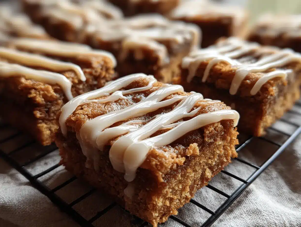 cinnamon blondies preparation steps