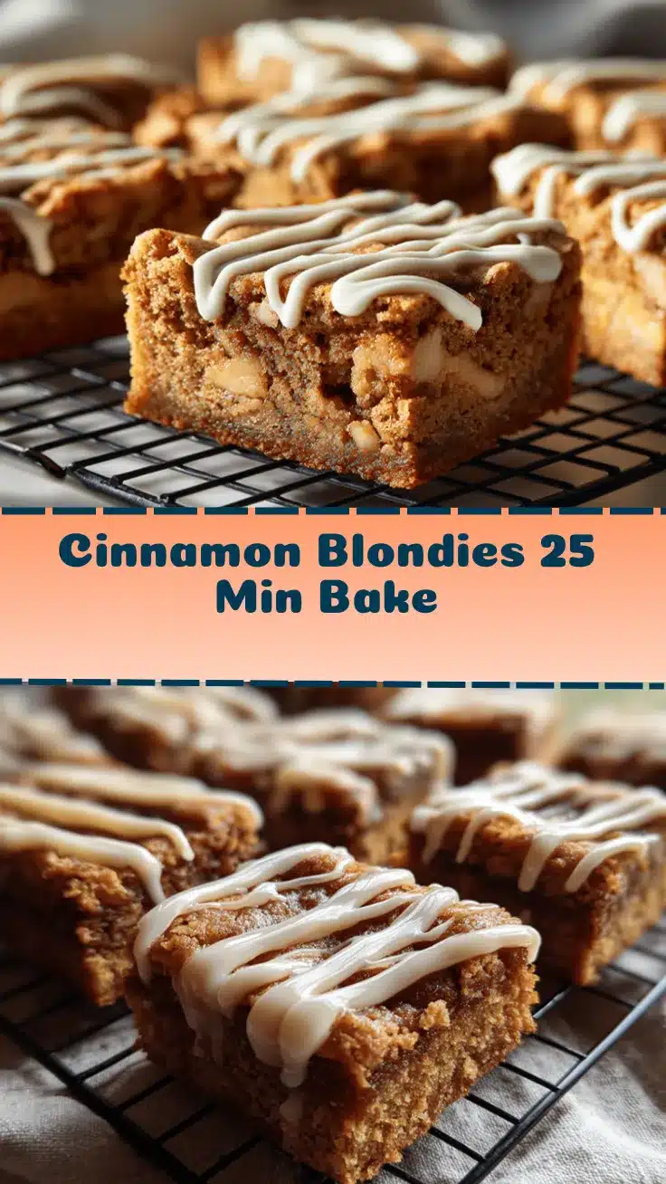 cinnamon blondies recipe