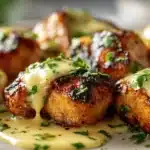 creamy grilled chicken bites - featured image