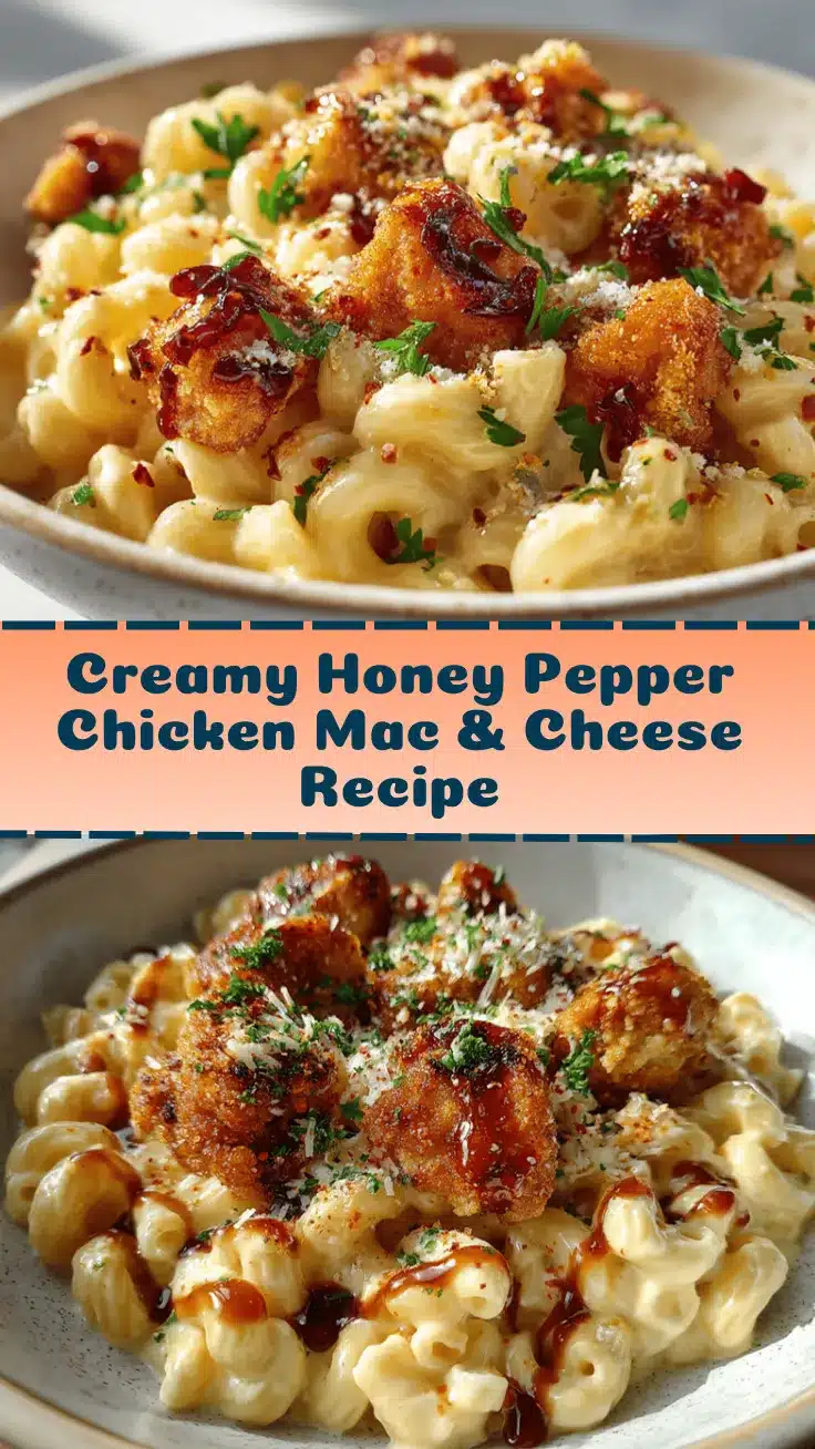 creamy honey pepper chicken mac and cheese recipe