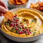 creamy pumpkin hummus - featured image