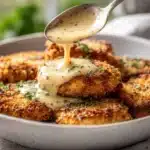 Crispy Parmesan Chicken with Garlic Sauce - featured image