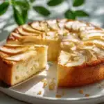 easy apple cake recipe uk - featured image