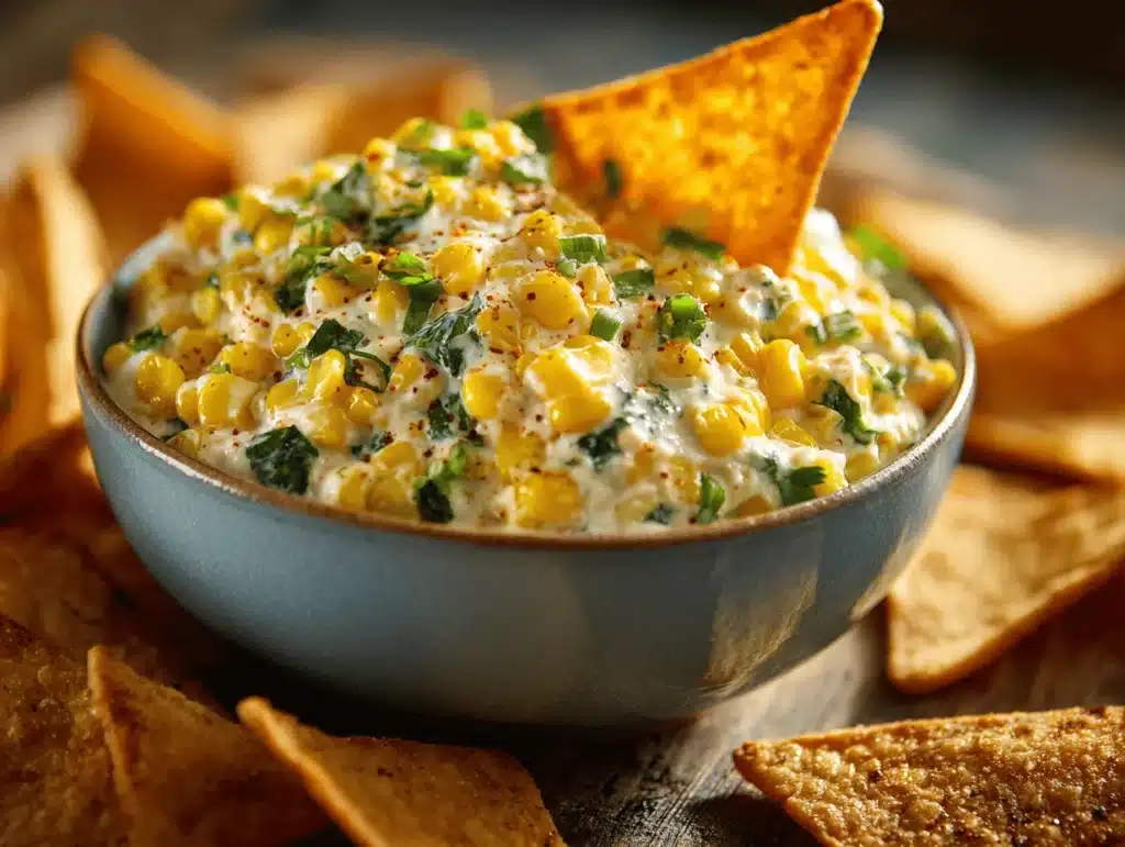 easy corn dip recipe - featured image