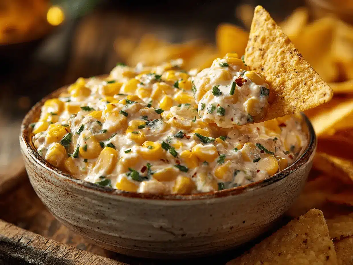 easy corn dip recipe preparation steps