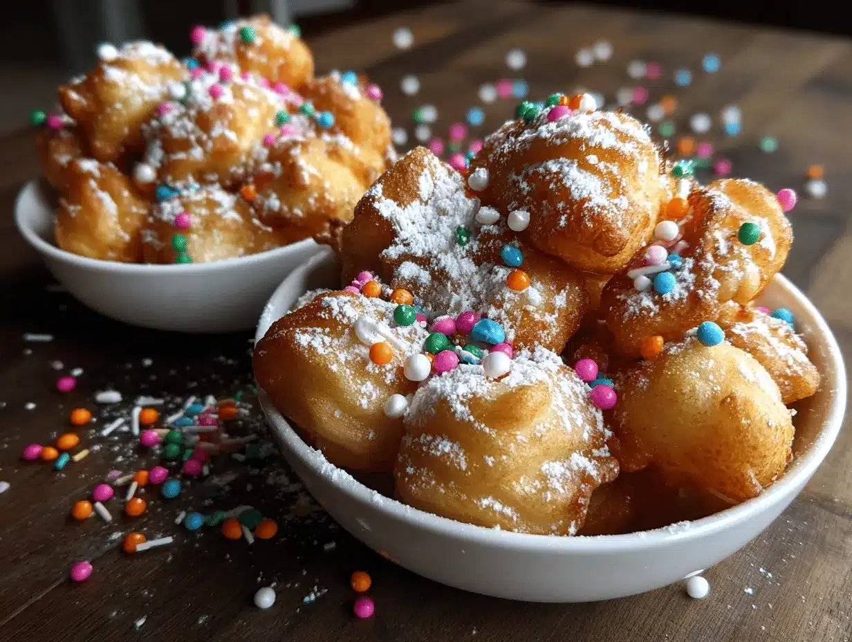 funnel cake bites air fryer preparation steps