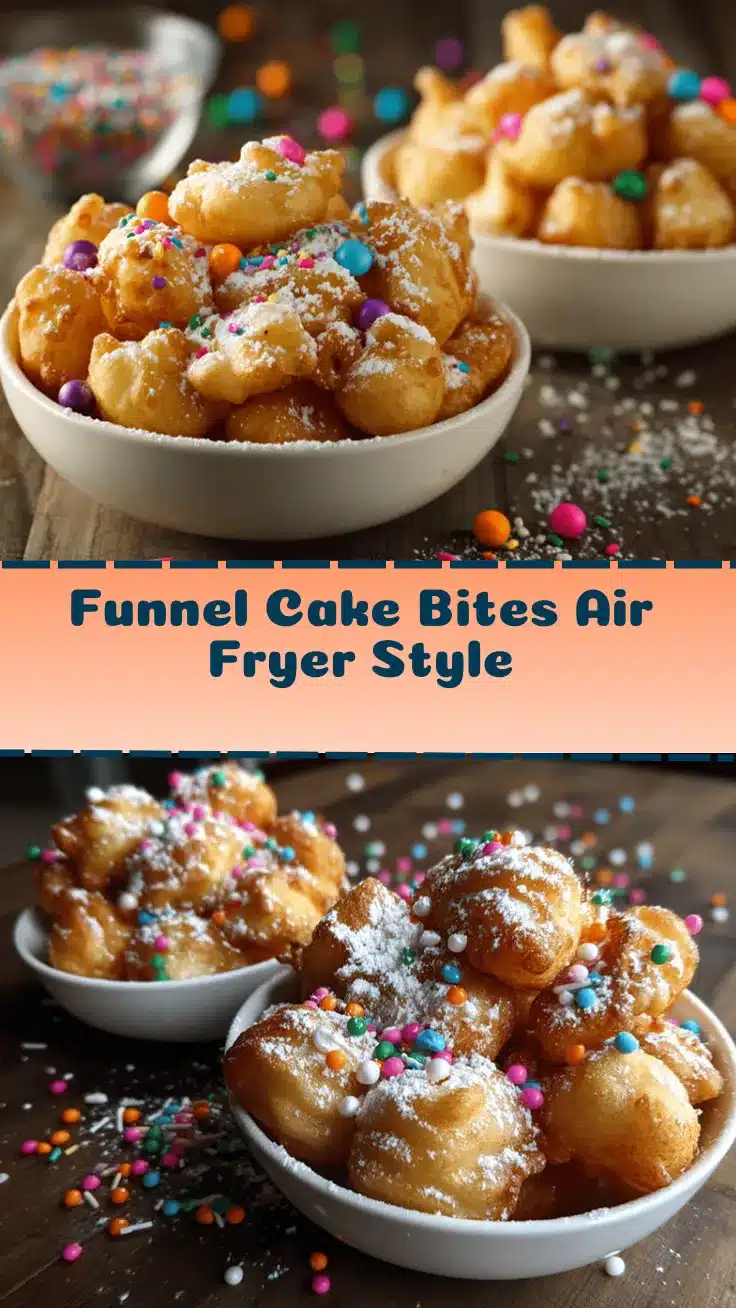 funnel cake bites air fryer recipe