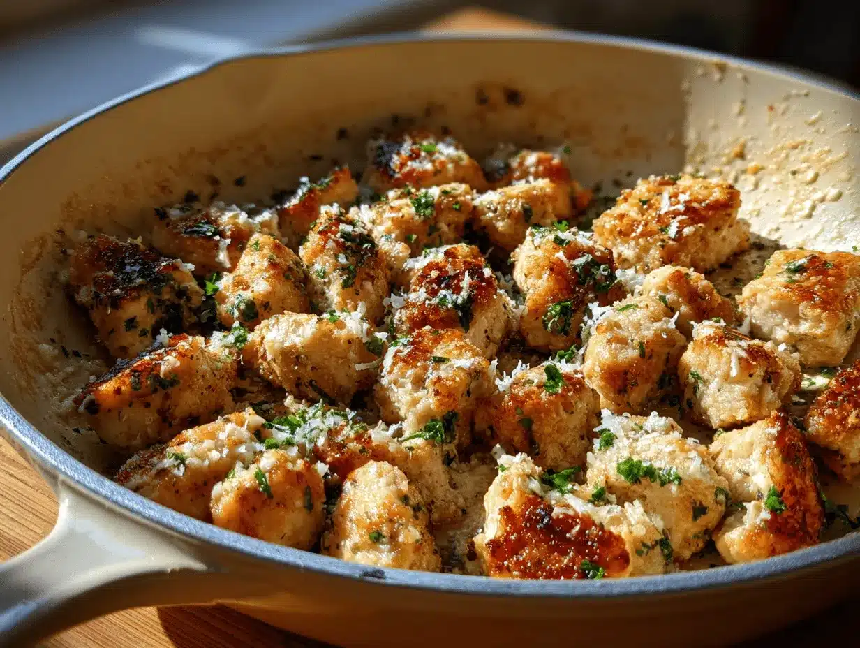 garlic parmesan chicken bites preparation steps