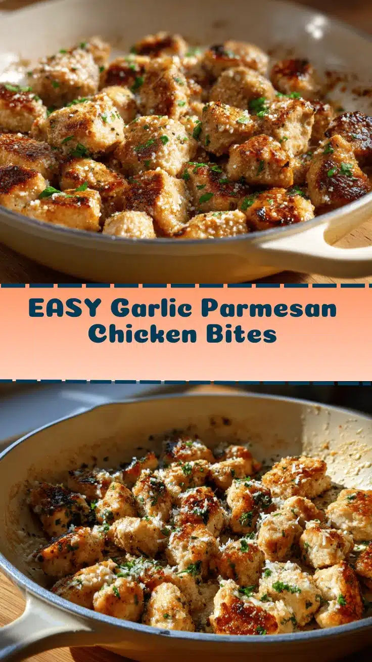 garlic parmesan chicken bites recipe