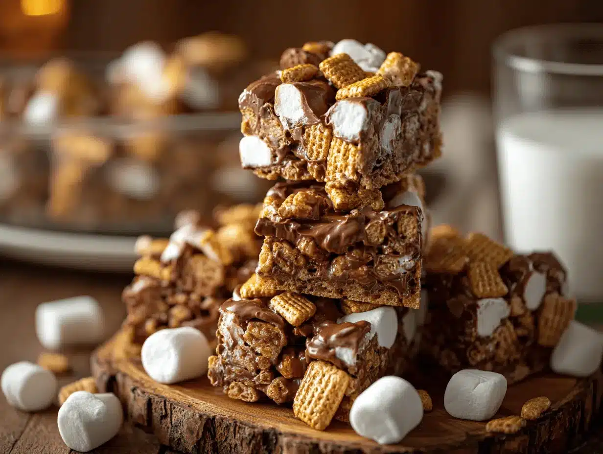 Golden Grahams S’mores Bars preparation steps