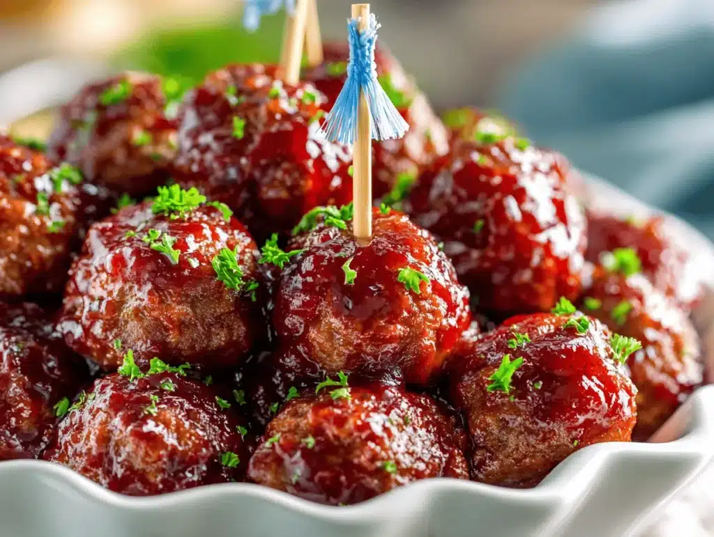 grape jelly meatballs - featured image