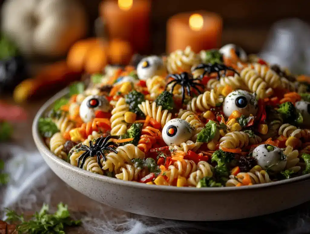 Halloween Eyeball Pasta Salad - featured image